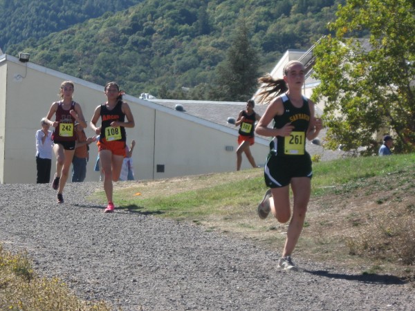 Lead pack behind Mahony-Moyer